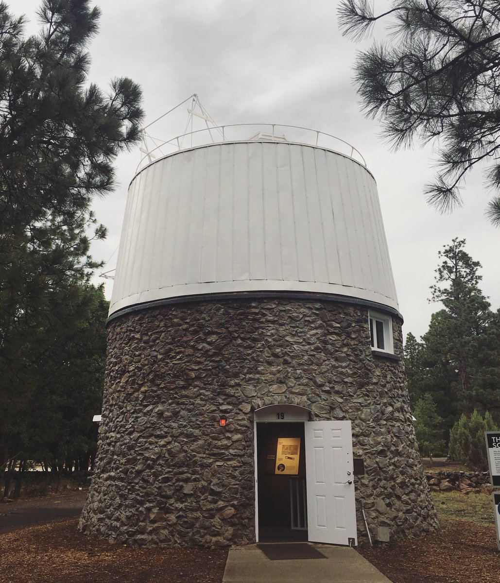 A telescope dome at Lowell Observatory (where Pluto was discovered)