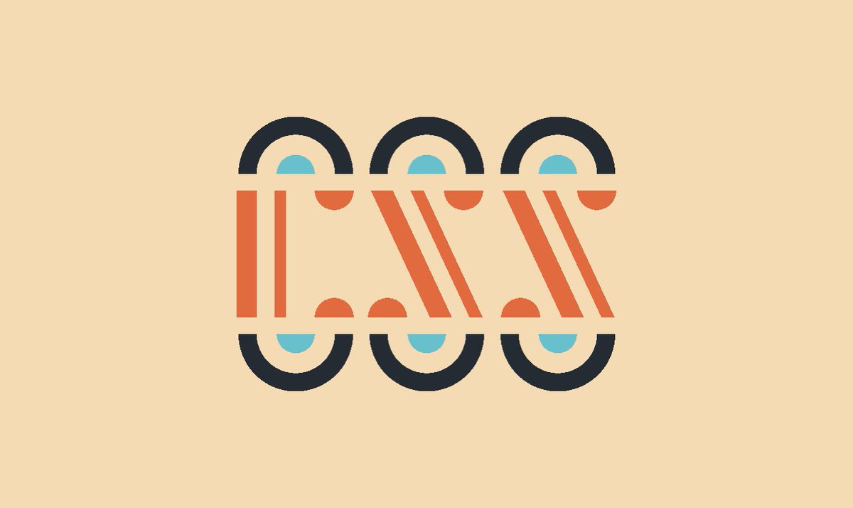 The word CSS drawn with disconnected lines and circles.