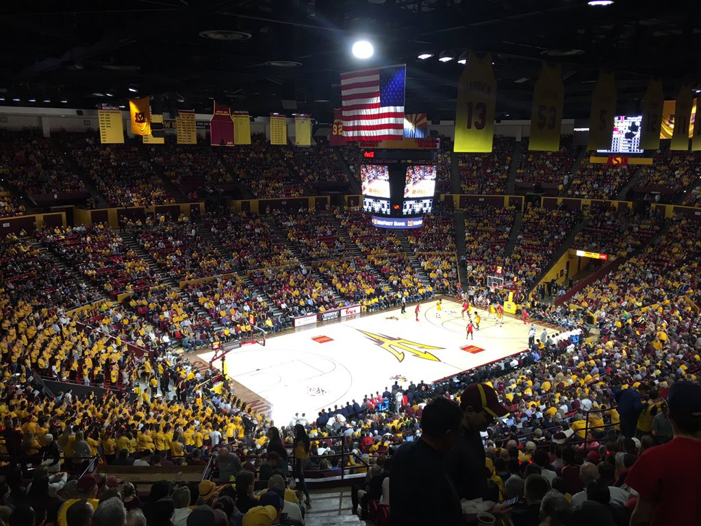 ASU basketball playing UofA.