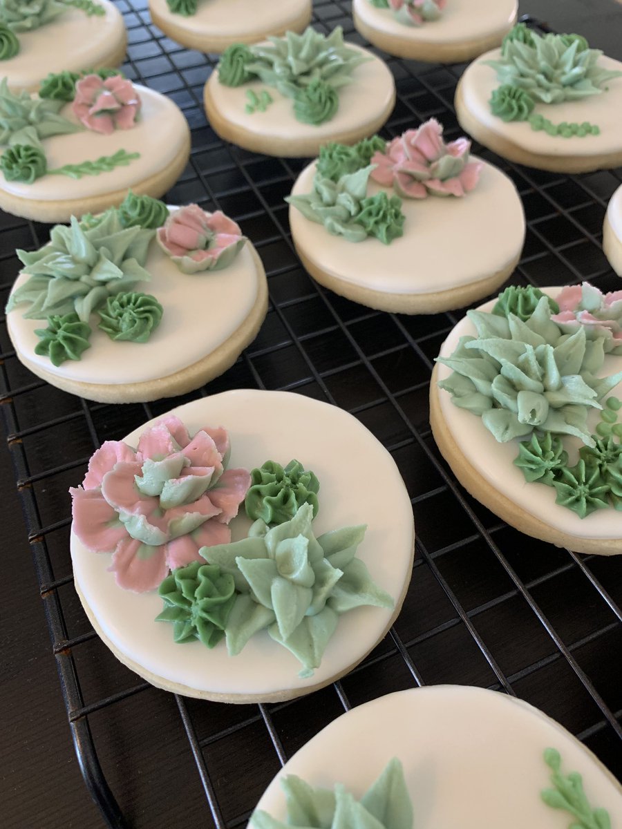 Closeup of the succulent sugar cookies.