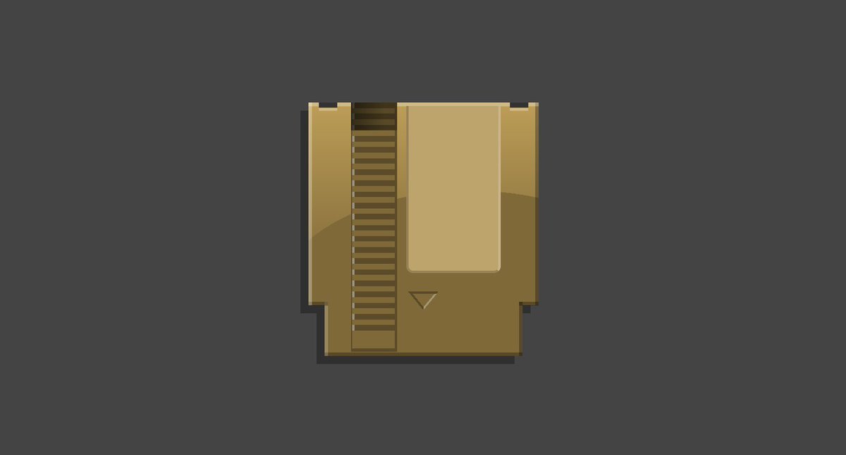 Golden NES game cartridge.