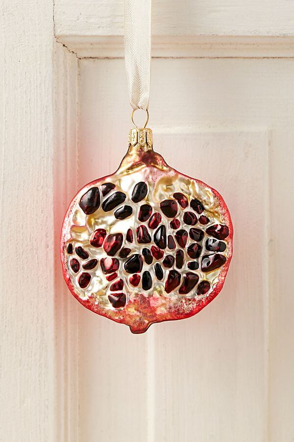 Pomegranate holiday ornament