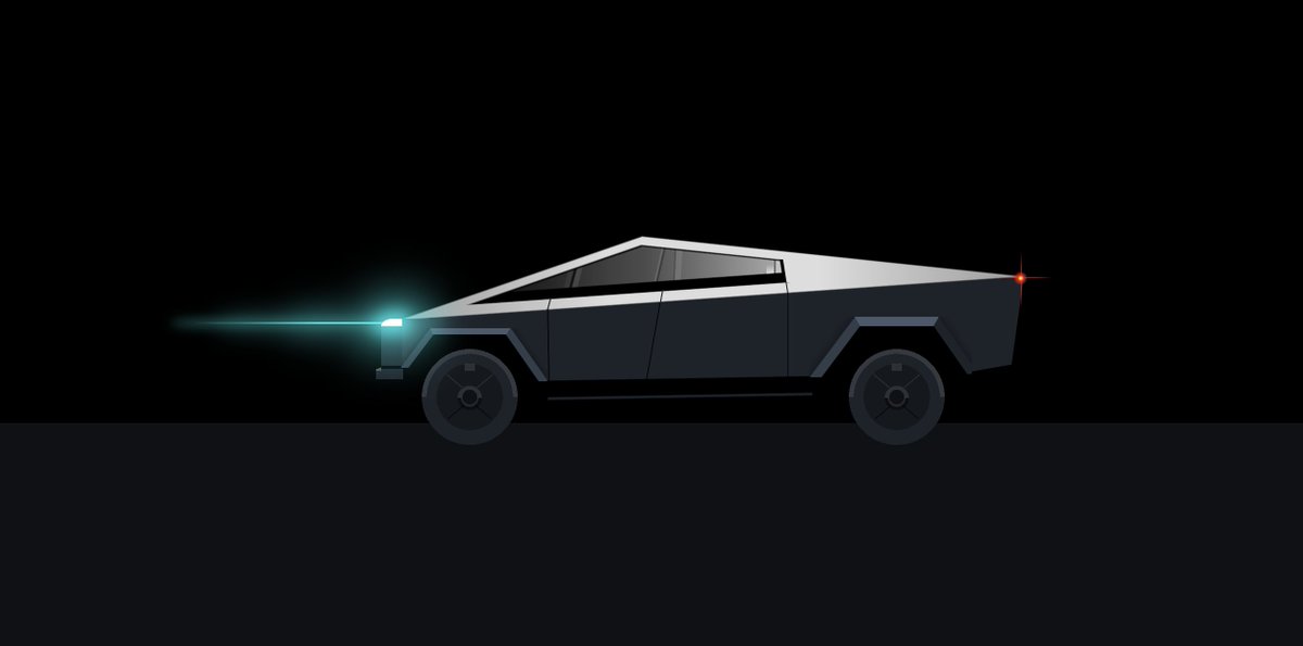 Illustration of the Tesla Cybertruck