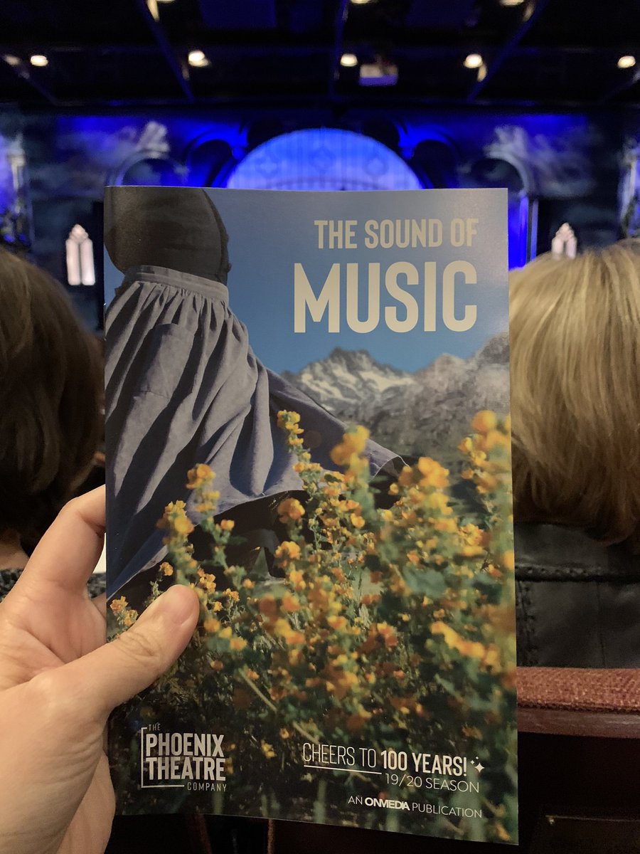 Program for The Sound of Music stage musical.