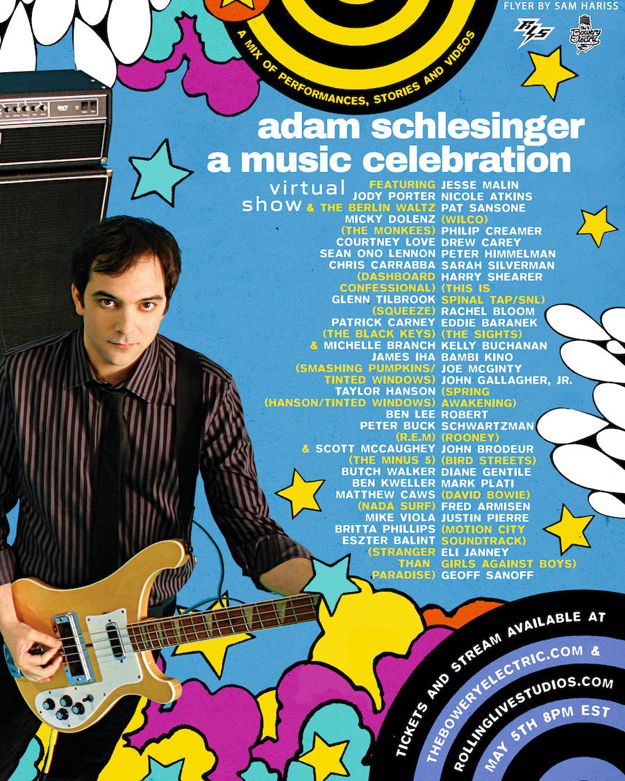 lineup for Adam Schlesinger a Music Celebration