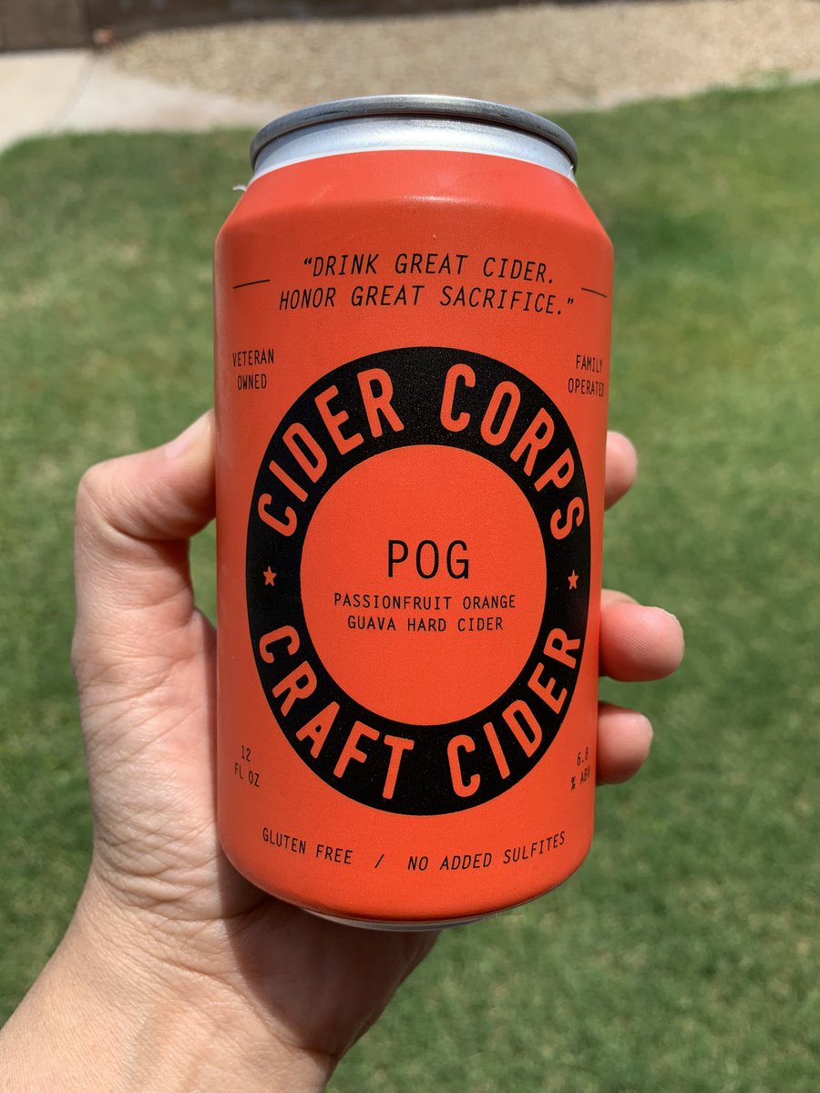 POG flavored Cider Corps craft cider