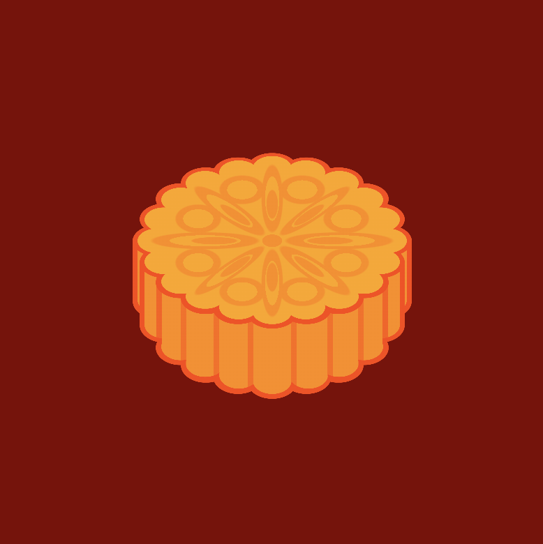 illustration of a mooncake