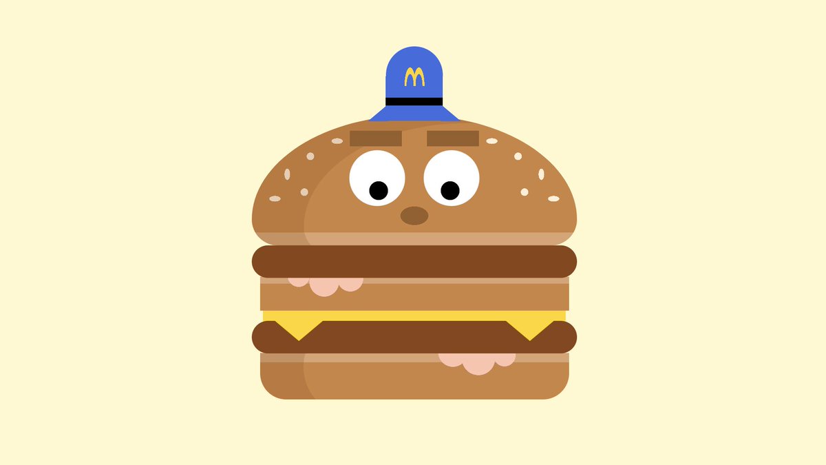 the head of Officer Big Mac (a Big Mac burger with a little police cap on)