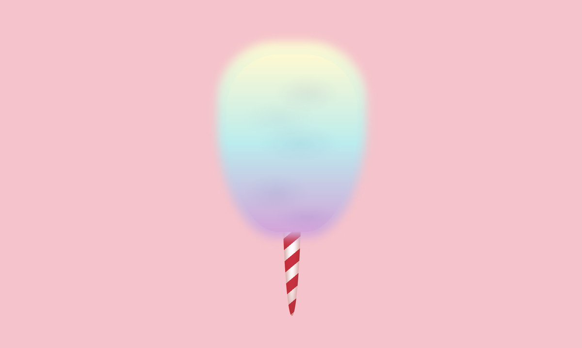 fluffy rainbow cotton candy / candy floss