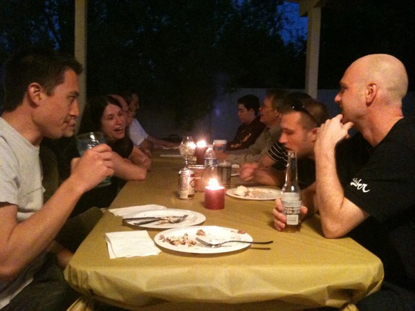 family around the table