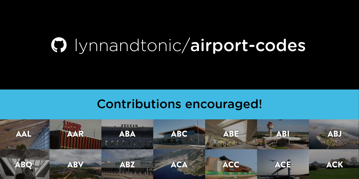 lynnandtonic/airport-codes: Contributions welcome