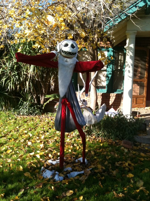 Jack Skellington in Santa suit