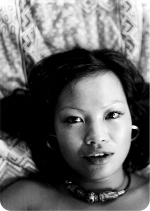 black and white portrait