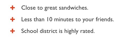 close to great sandwiches, less than 10 minutes to your friends, school district is highly rated