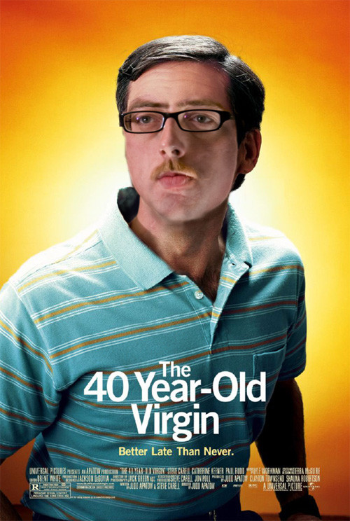 Nick Crohn photoshopped on the 40-year-old Virgin poster
