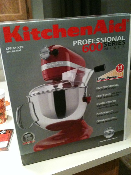 brand new KitchenAid stand mixer