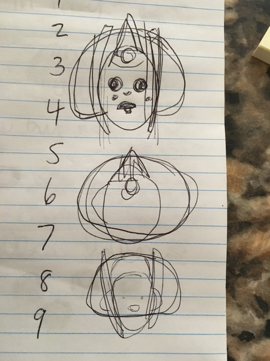 Three sketches of Padmé Amidala from Star Wars and, oh my gosh, they are very bad.