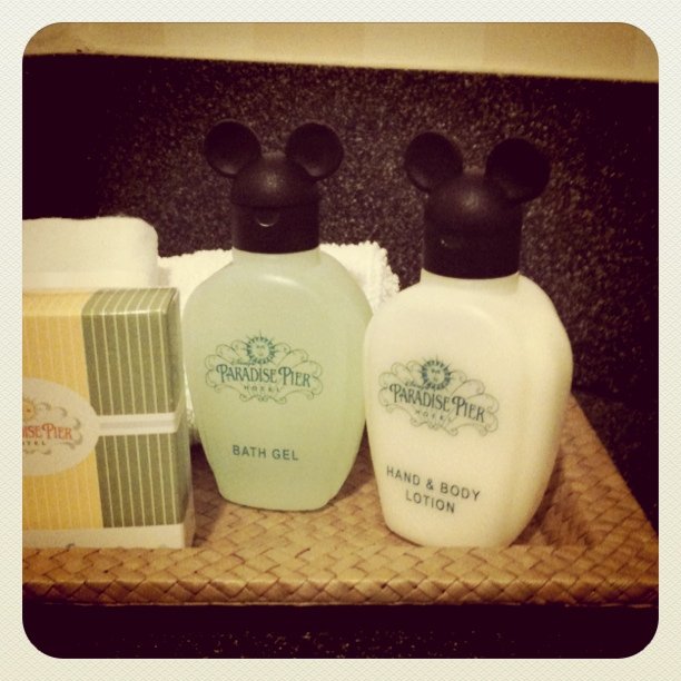 shampoo bottles with little mickey ears