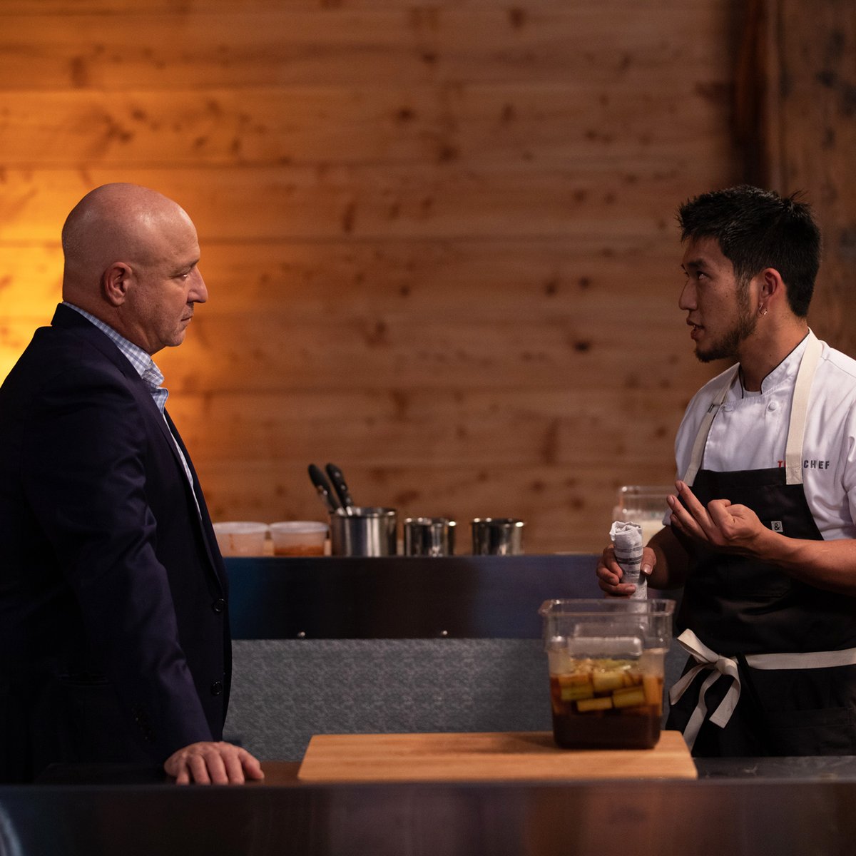 Tom Colicchio and Shota Nakajima