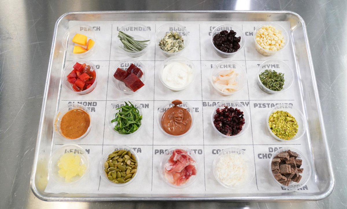 tray of 20 ingredients